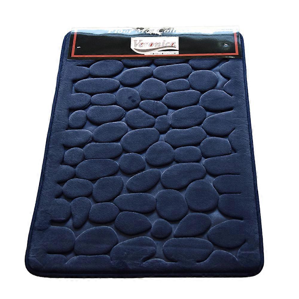 Memory Foam Bath Mat Cobblestone Bathroom Rugs Super Water Absorbent