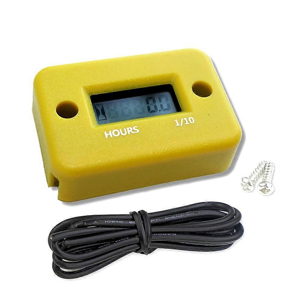Waterproof Digital Hour Meter DisplayLCD Portable Engine Hour Meter for Motorcycle/Boat Engines~28235