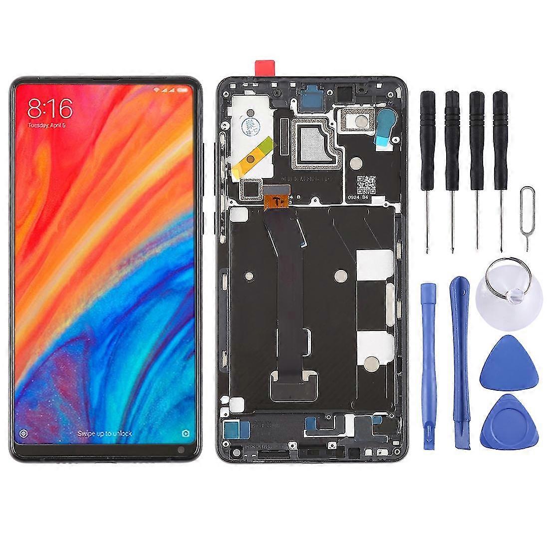 TFT LCD Screen for Xiaomi MI Mix 2S Digitizer Full Assembly with Frame(Black)-ZC