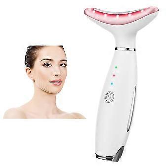 Skin Rejuvenation Beauty Device For Face And Neck Based Neck Lift On Triple Action Led, Thermal, And Vibration Technologies