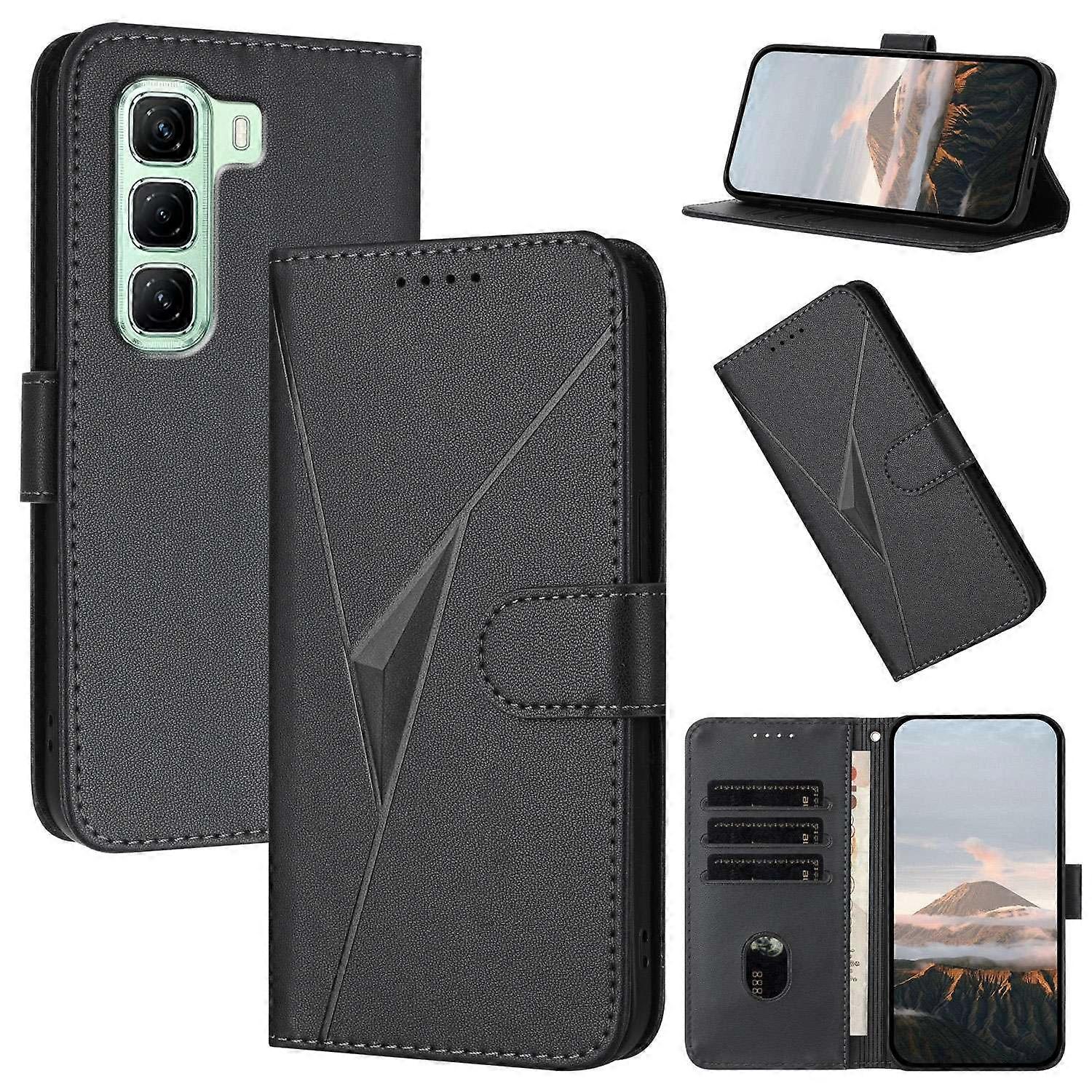 Triangle Pattern PU Case For Infinix Hot 50 5G