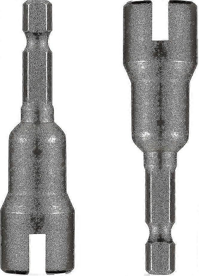 2 Pcs Nut Driver Wing Nut Driver Drill Bit Socket Wrenches Tools Set Wing Nut Spanner For Panel Nuts Screws