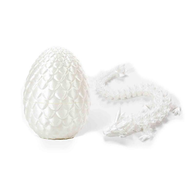 3D Printed Dragon in Egg, Full Articulated Dragon Crystal Dragon with Dragon Egg[PB]