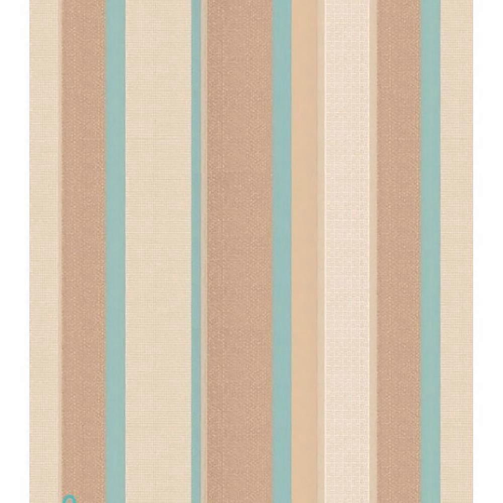 Albany Striped Cream and Blue Wallpaper