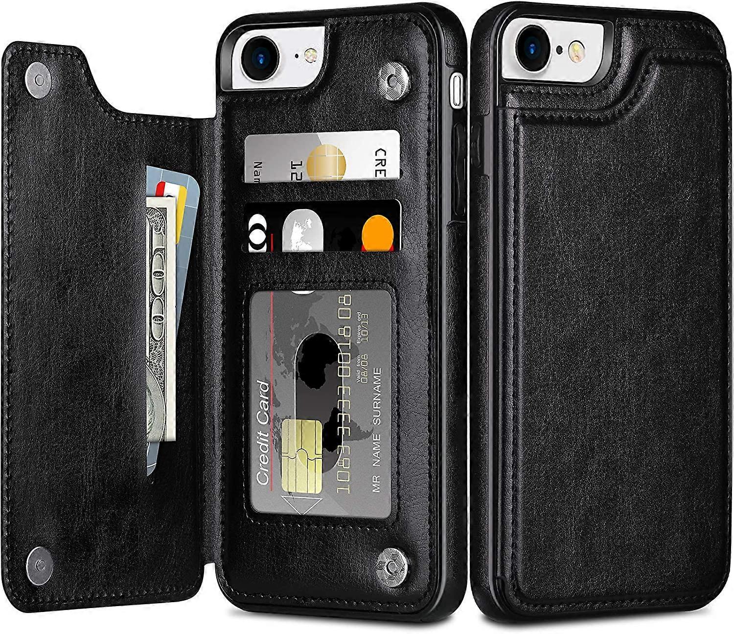 iPhone SE 2022/SE 2020 Wallet Pouch Shockproof Protective Shell