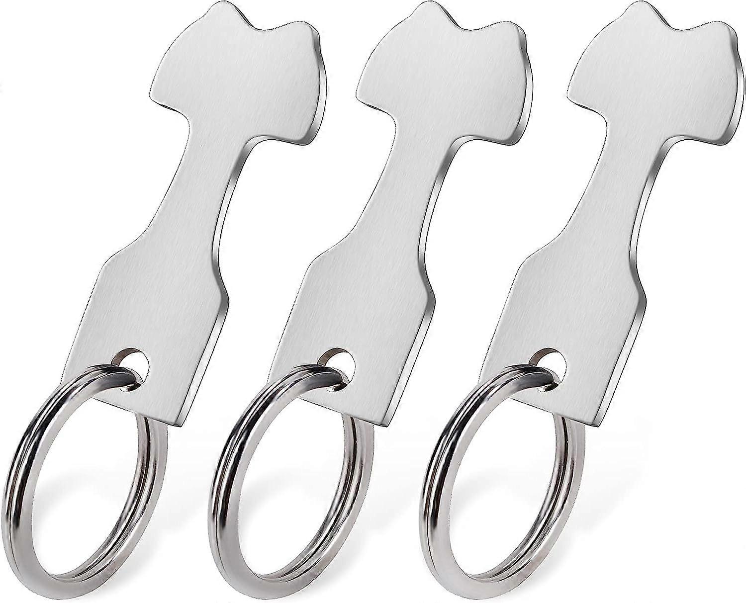 (3 pcs)Stainless Steel Caddy Token Key - Removable Token Caddy Porte Clef