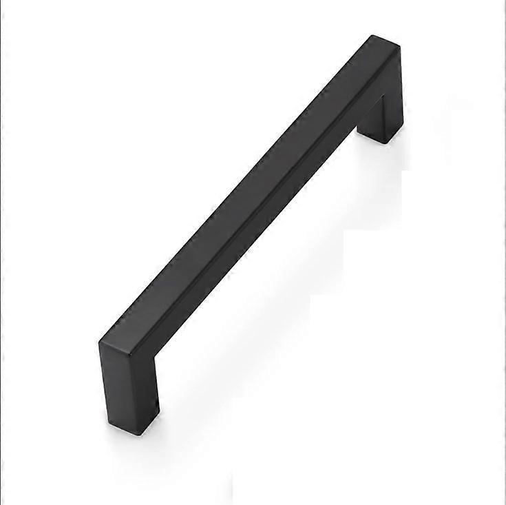 1  Pack Hole CenterKitchen Cabinet Handle Stainless Steel Bathroom Drawer Pulls Black Wardrobe Door Knobs