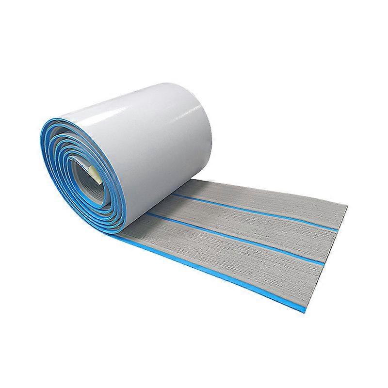 2400x17cm EVA Faux Teak Decking Sheet Mat Non-Slip Self-Adhesive for Boat Yacht Marine Deck Pad RV Trunk Flooring Carpet
