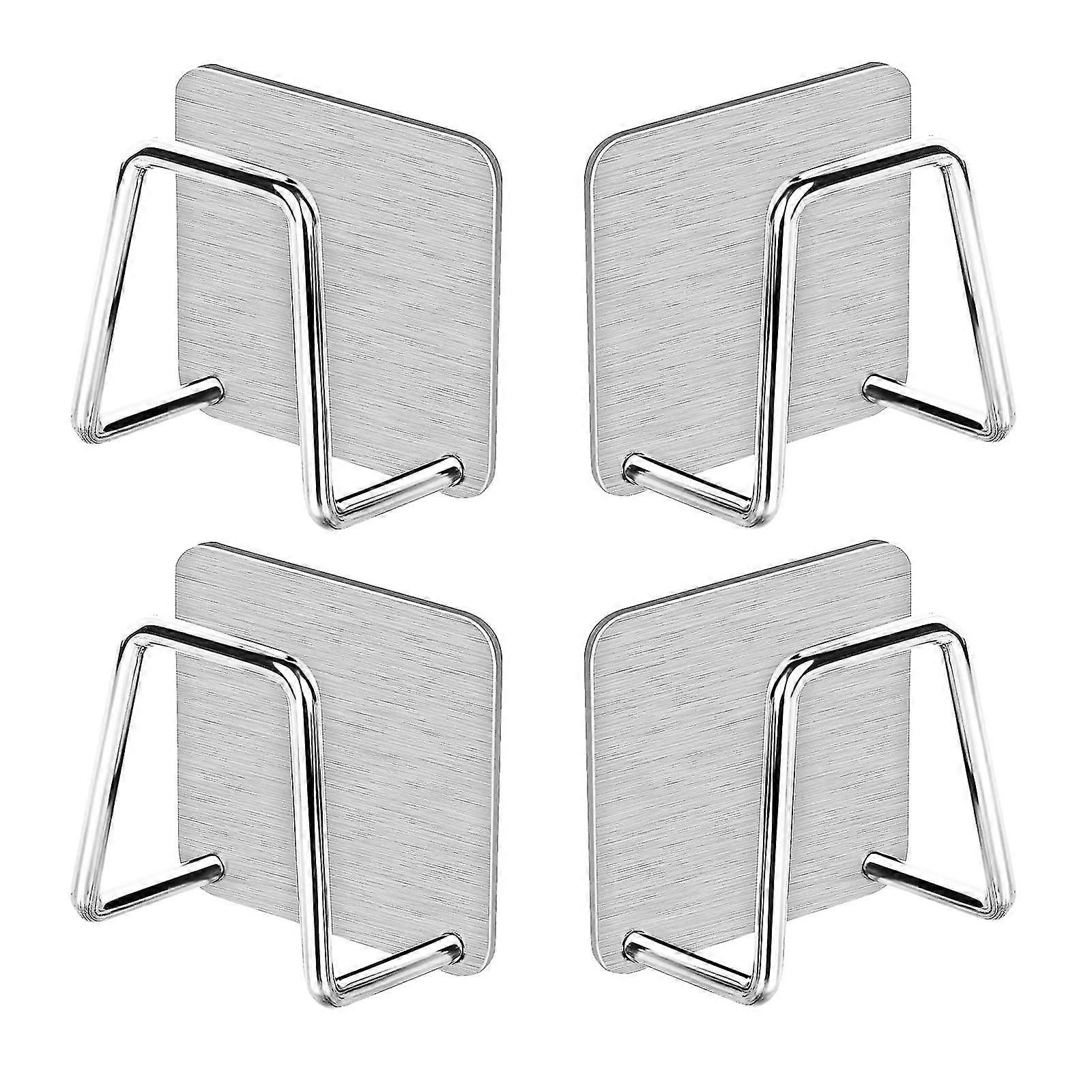 4pcs Sponge Holder, Strong Adhesive Small Sponge Holders For Kitchen Sink-WG