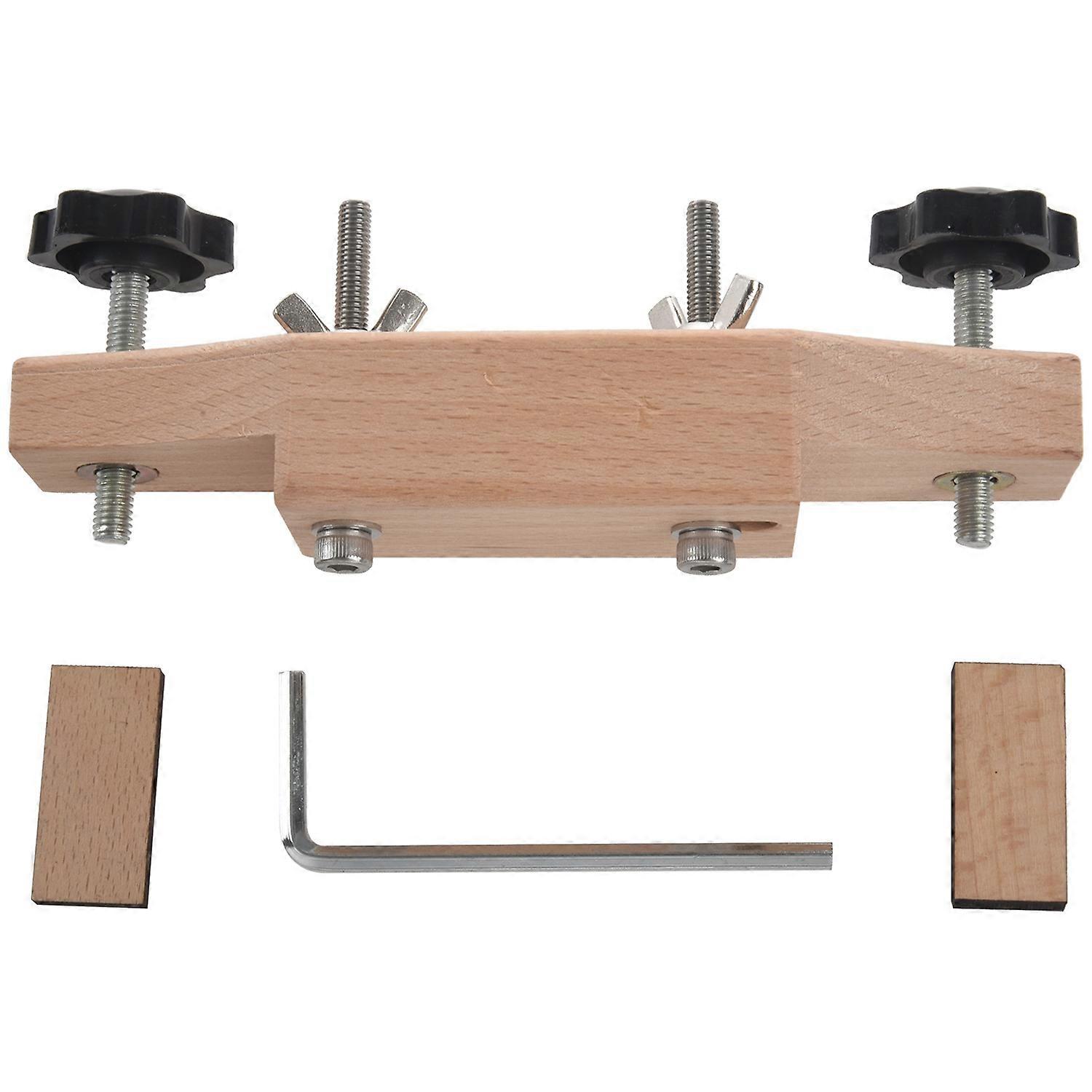 1 Set Solid lönn rostfritt stål gitarr stall Installera Clamp Luthier Tools Gitarrdelar Tillbehör