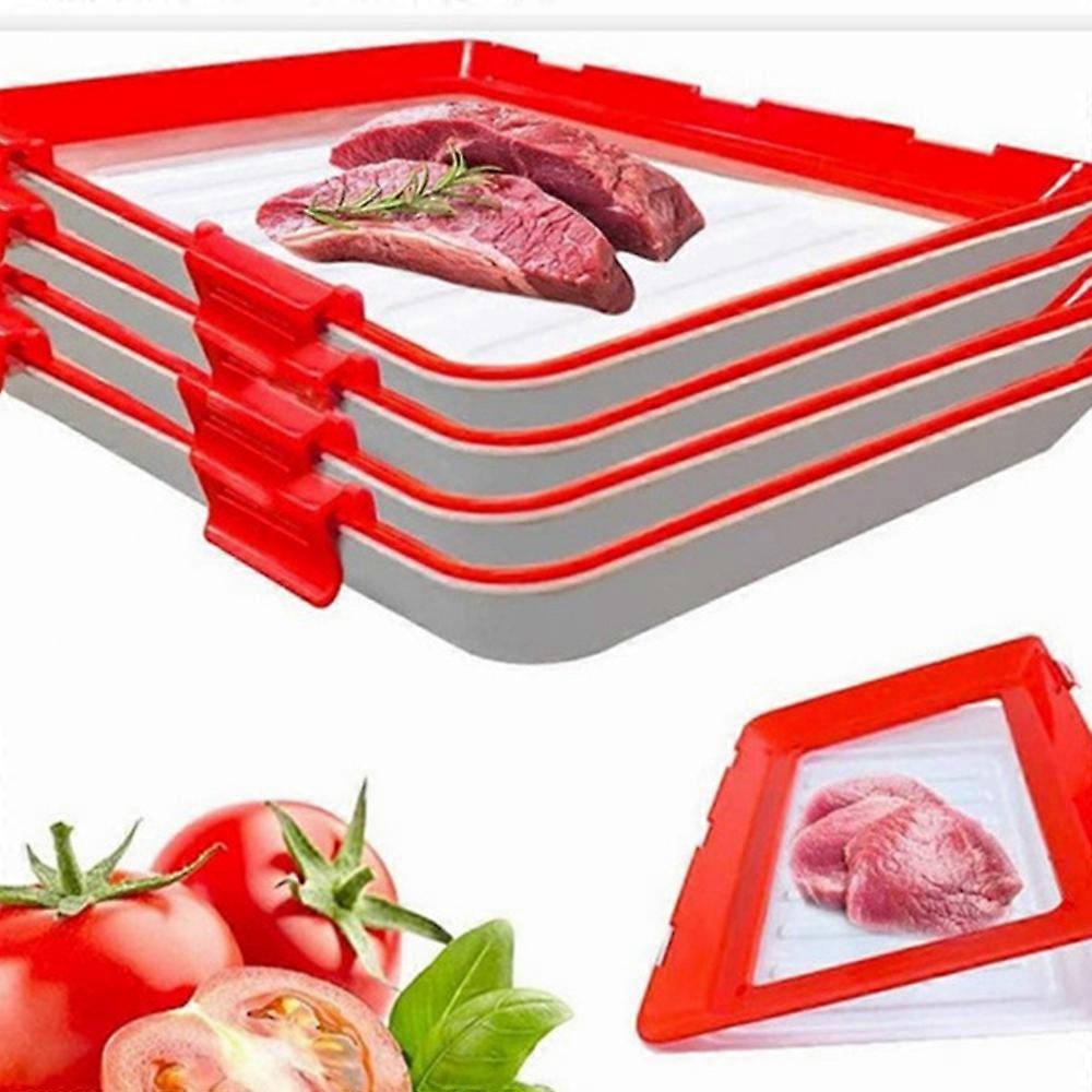 Vacuum Single-sided Preservation Tray Large Capacity Anti-slip Bento Box for Kitchen