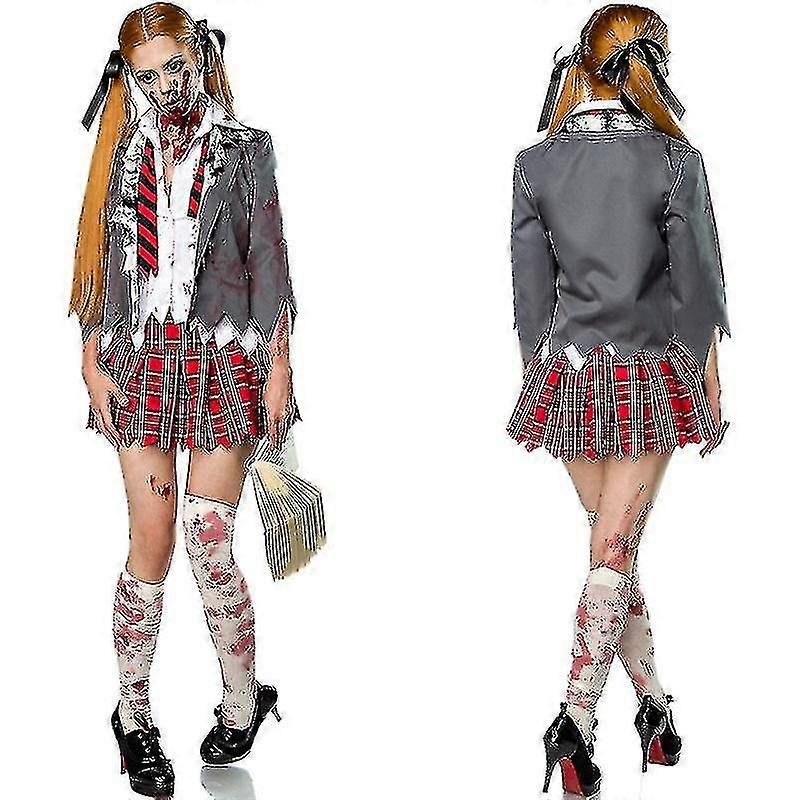 ליל כל הקדושים אימה קמפוס זומבי נקבה תחפושות קוספליי תחפושת מסיבה להתחפש תחפושת מופע מסכות קרנבל חג המולד להתחפש