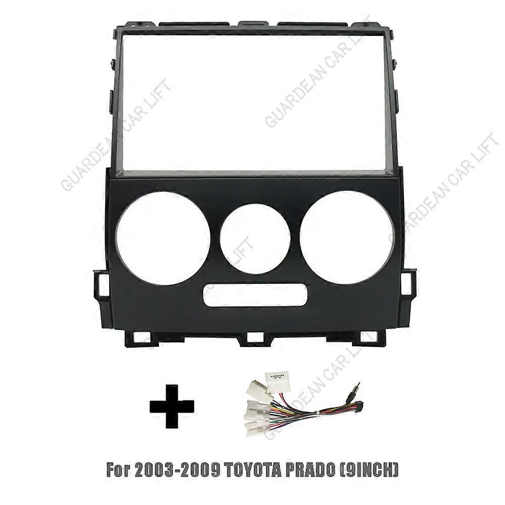 For 2003-2009 TOYOTA PRADO (9INCH)Car Radio Fascias Android GPS MP5 Stereo Player 2 Din Head Unit Panel Dash Frame Installation