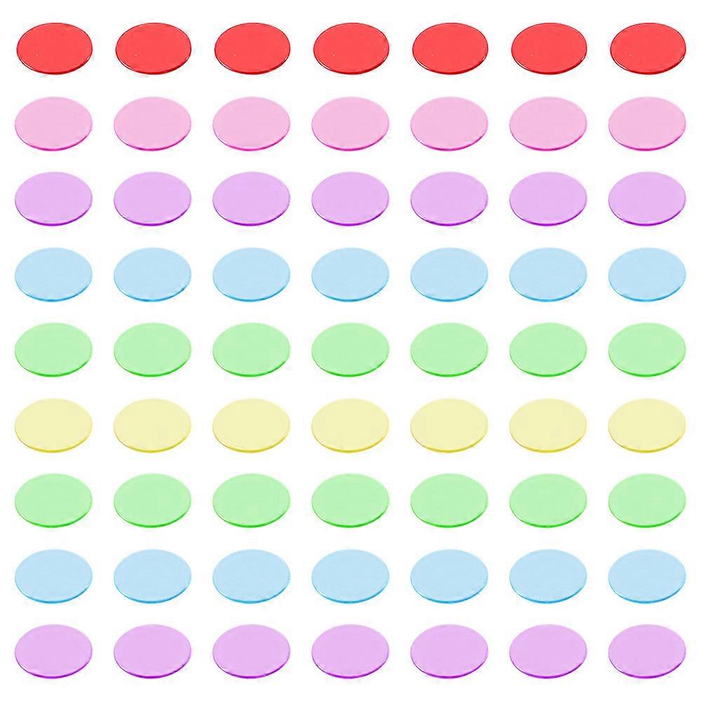 300Pcs Bingo Counting Chips Colorful Bingo Markers Gambling Game Counters