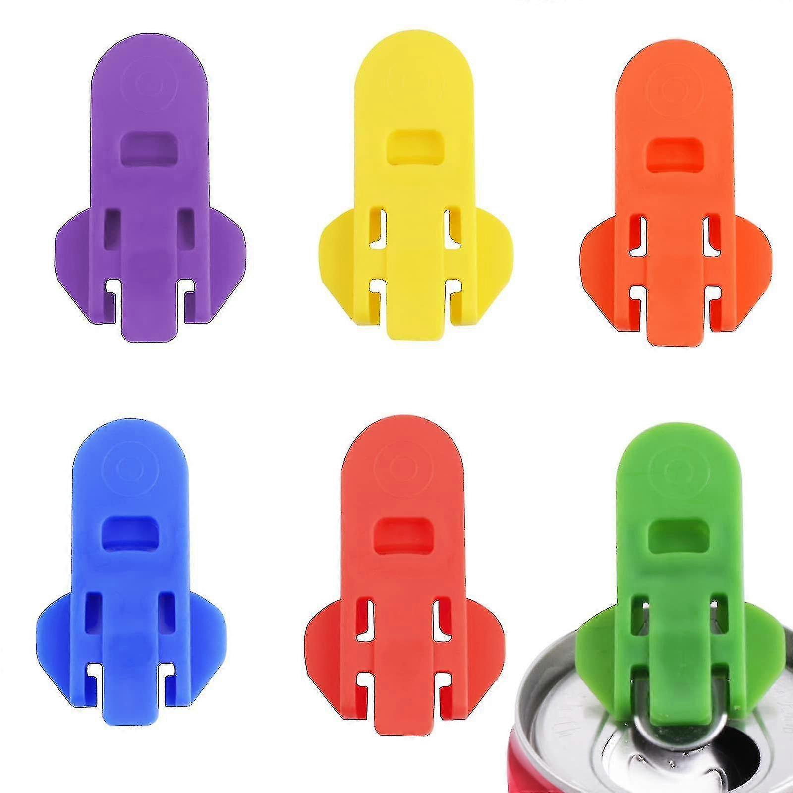 6 Pcs Manual Easy Can Opener,soda Beer Can Opener Beverage Can Top Ring Opener Tool,leakproof Soda Can Cover Can Openers For Pop,coke,beer,soda,alumin