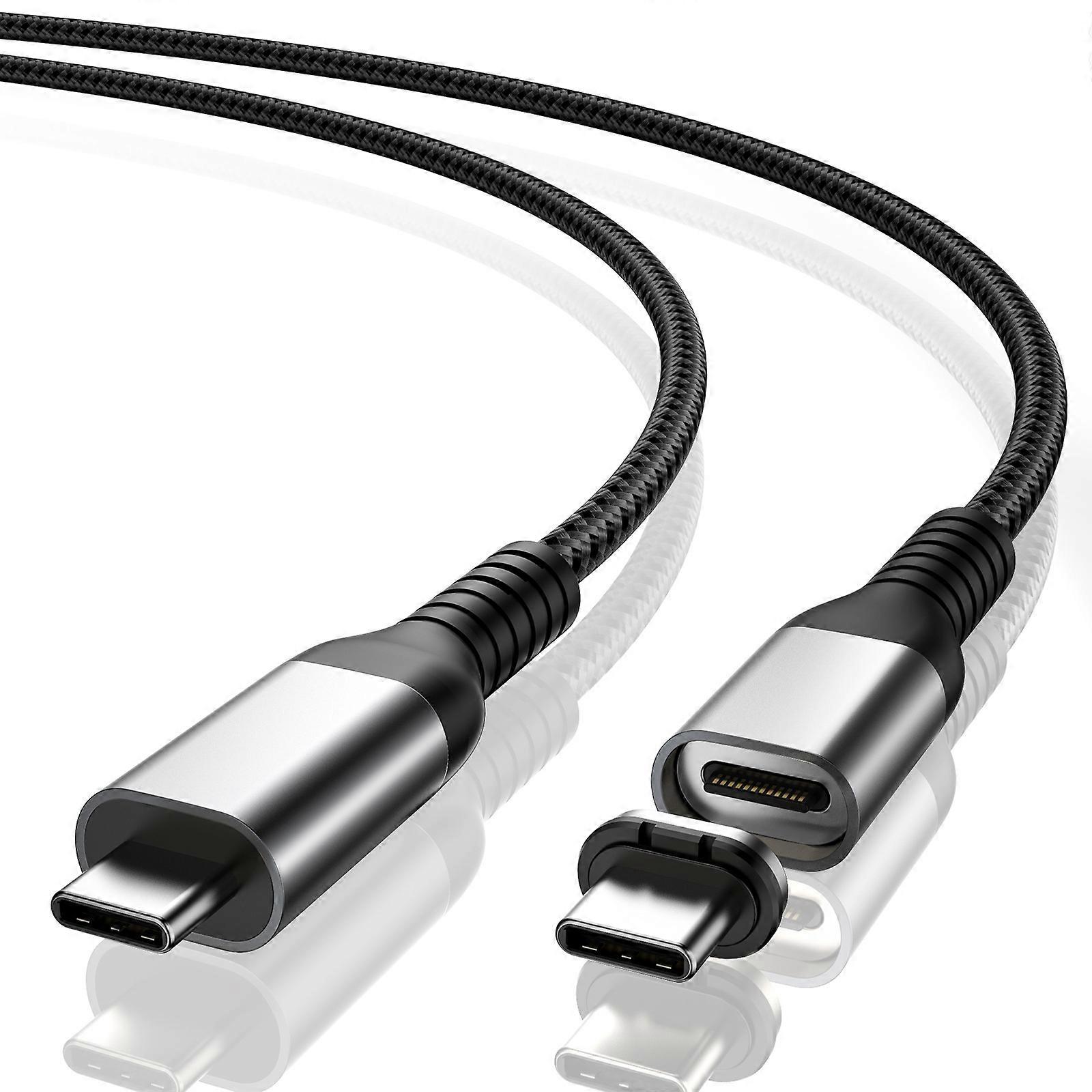 USB 3.1 To Type C Cable 5A PD 100W Fast Data Cable For Macbook Pro 10Gbps USB-C Type-C Magnetic Cable For HD Video projection