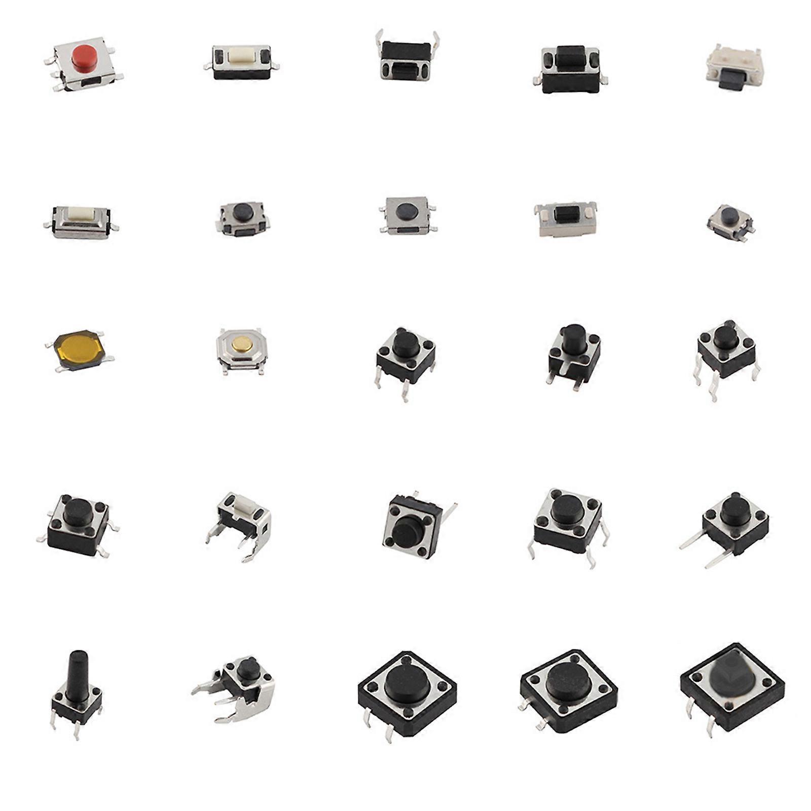 125pcs Micro Switch Car Remote Control Button Switches SMD DIP Assortment Kit