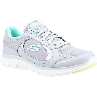Skechers Flex Appeal 4.0 True Clarity Leather Women's Grey/Multicoloured Trainers