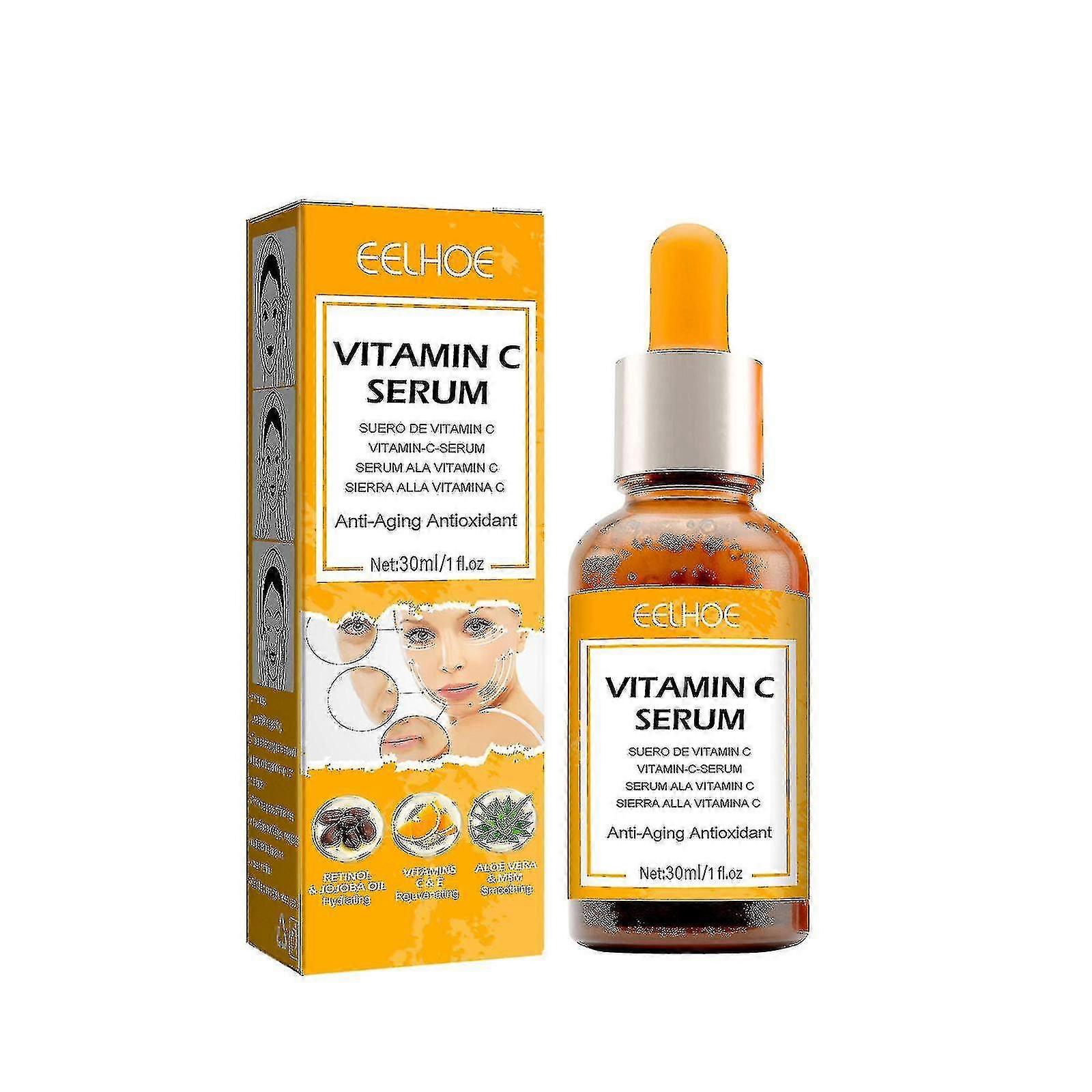 Vitamine C Essence Anti-âge éclaircit les ridules Hydratant Lifting Raffermissant Essence anti-âge T