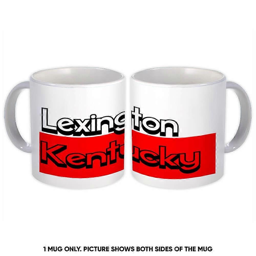 Gift Mug: Lexington Kentucky Rectangle