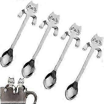 StainlSteel Coffee Spoon Mini Cat Kitty, Tea Soup