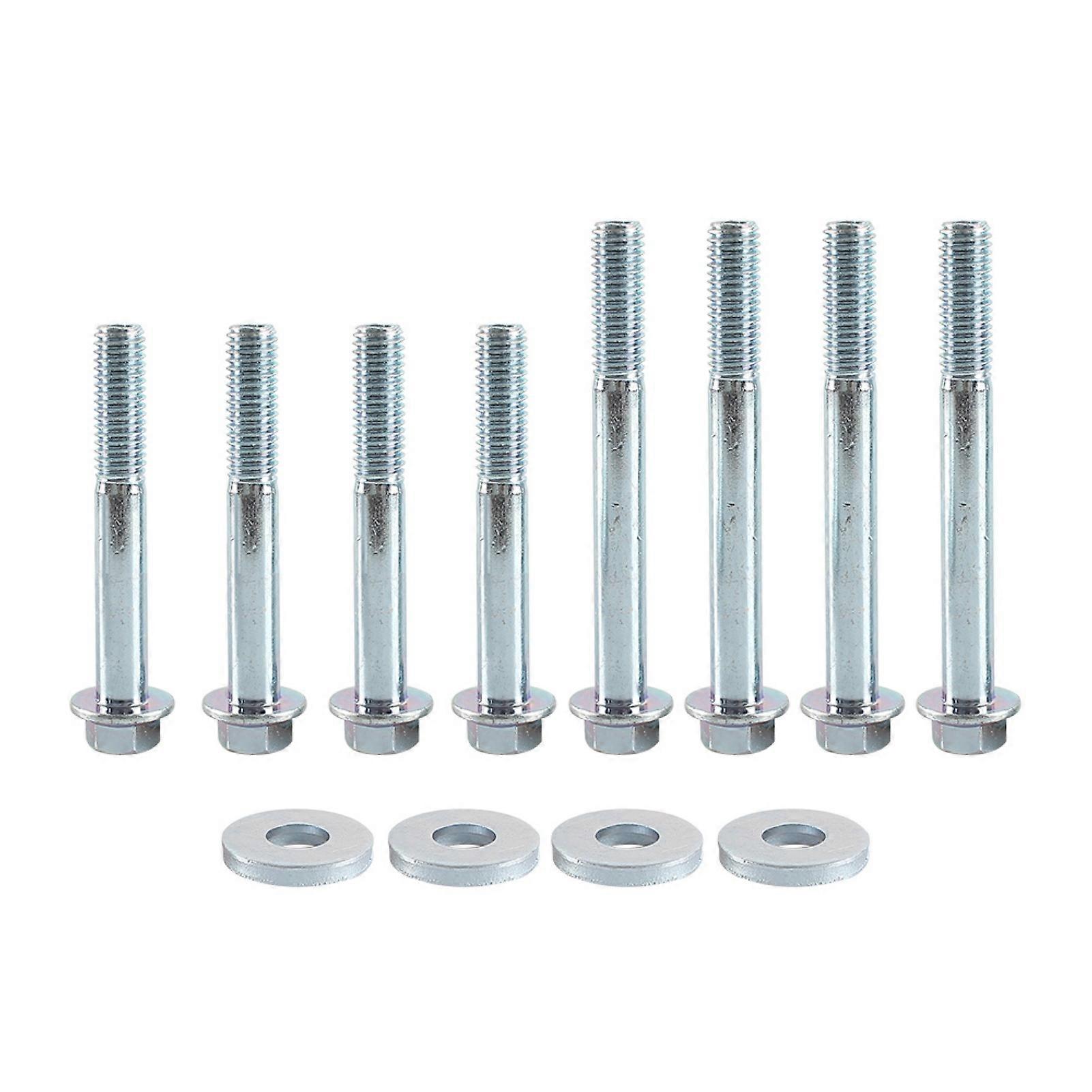 12Pcs/Set Bolt Flange Durable High Strength Stainless Steel LS Engine Stand Bolt Kit for LS