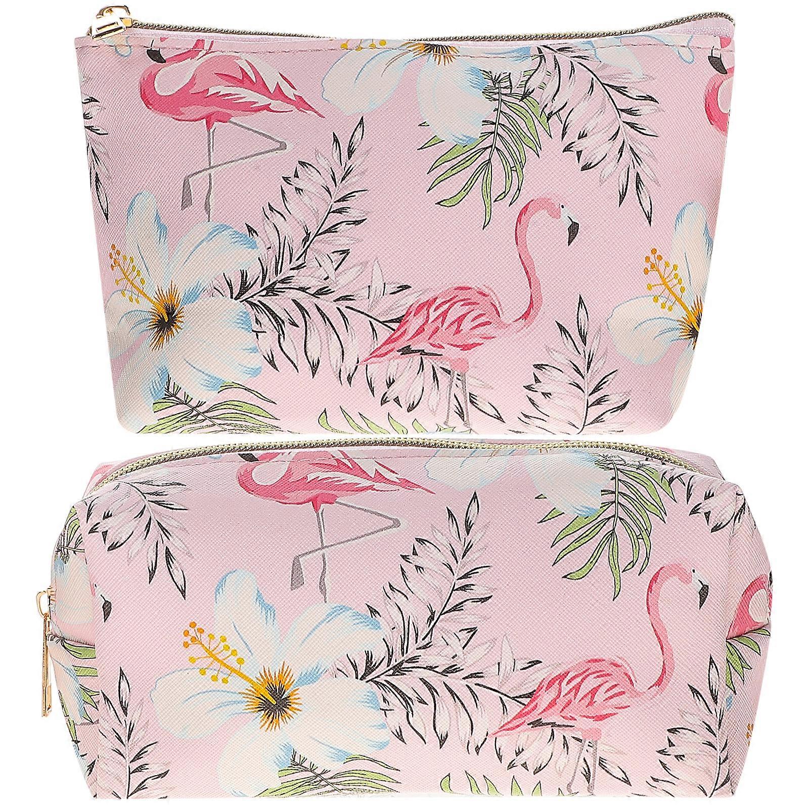 2st Flamingo Sminkväskor Kosmetiska resväskor Bärbara sminkväskor Resenecessärer
