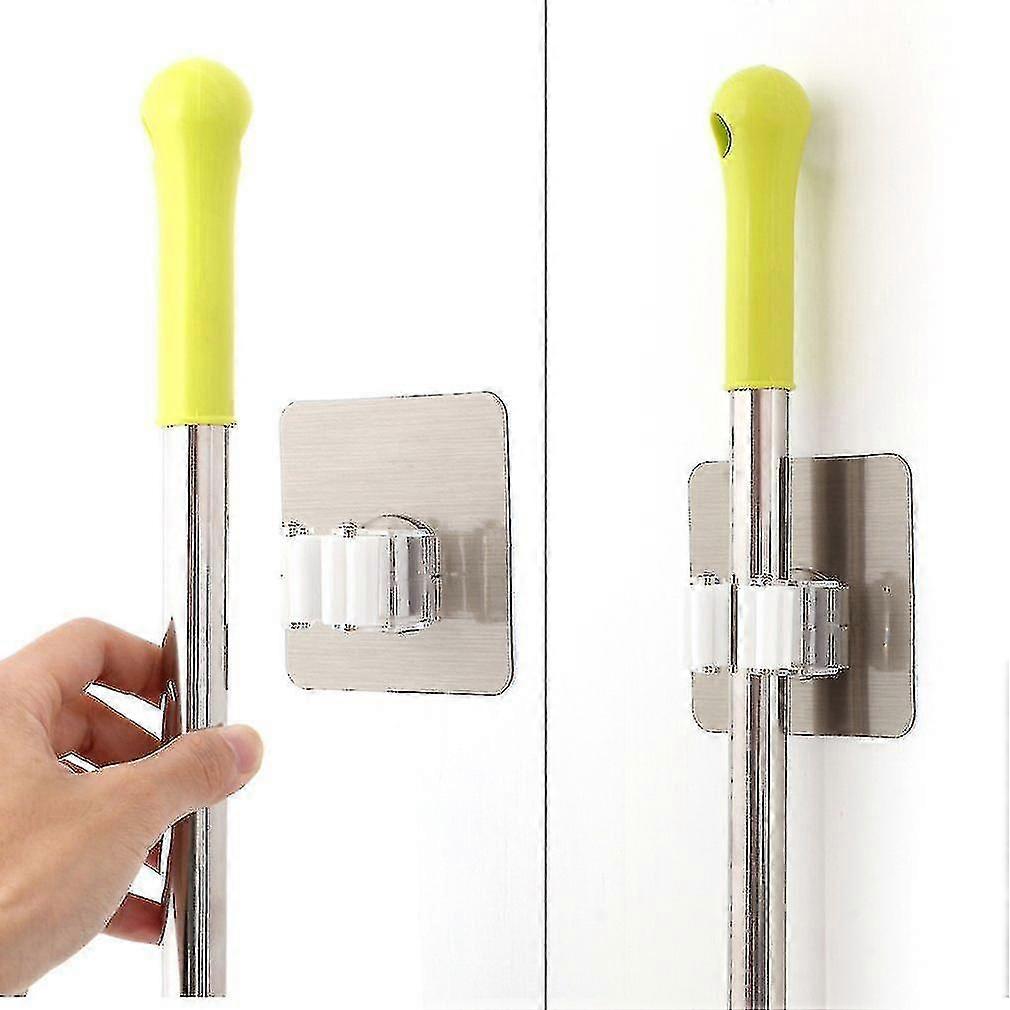 Kitchen Organizer Wall Shelf Mounted Mop Hanger Wall Mounted Hanger Storage Rack