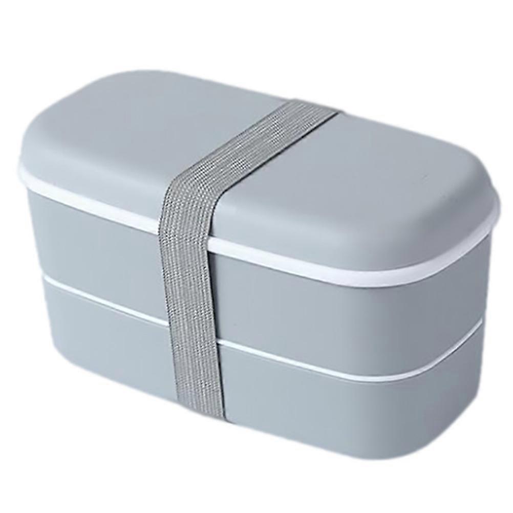 1 Set Double Layer Lunch Box Bento Box Lunch Container for Student Worker