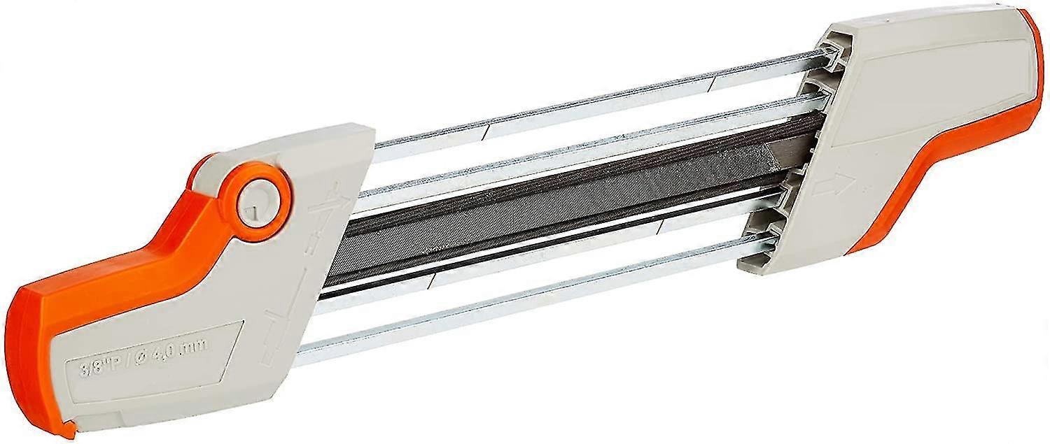 2 In 1 File Holder For 3 8 D  4.0 Mm Chainsaw Chain - For Sharpening Teeth And Depth Gauge In A Single Operation