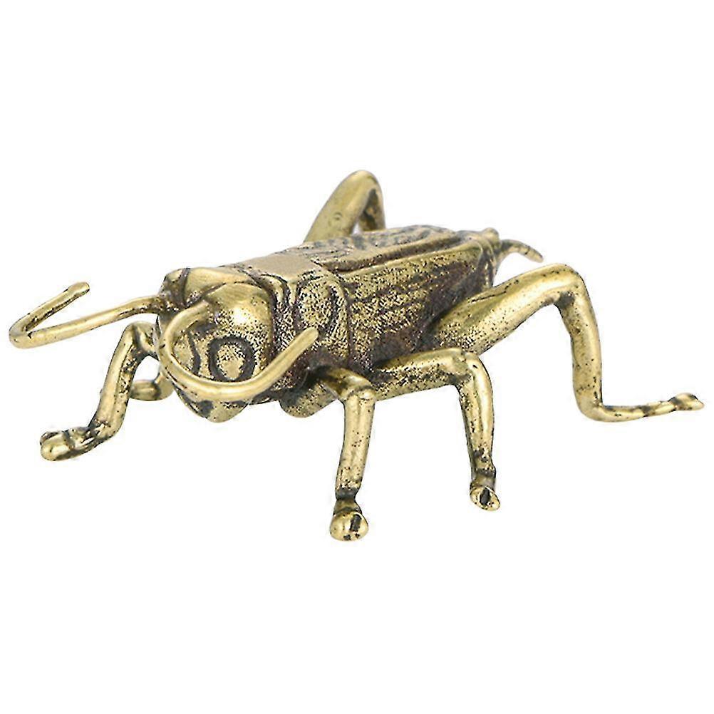Vintage Copper Cricket Statue Copper Figurine Creative Cricket-shape Statue Desktop Decor