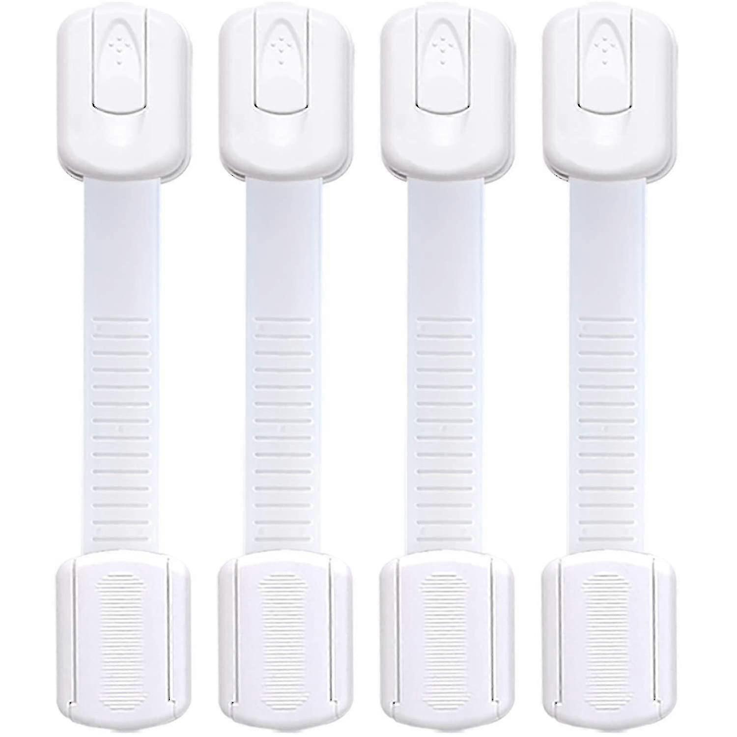 4 Pack Child Safety Strap Locks,drawer Locks , Refrigerator Lock