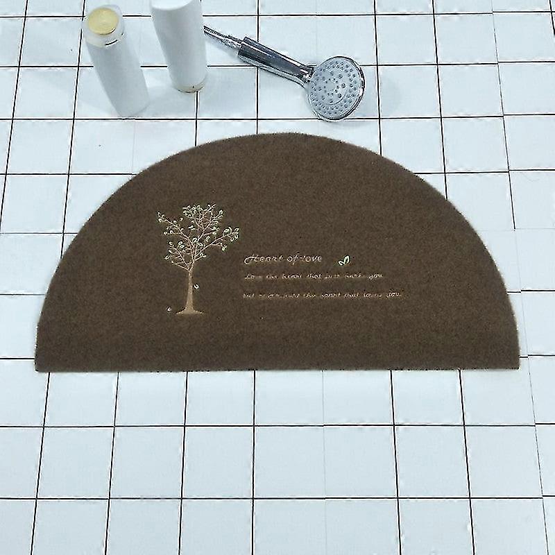 Bath Mat Non Slip Absorbent Shower Bathroom Rug Carpet Shaped