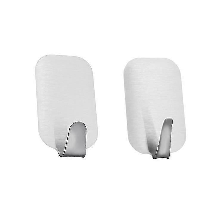 4pcs Silver Self Adhesive Robe Hook