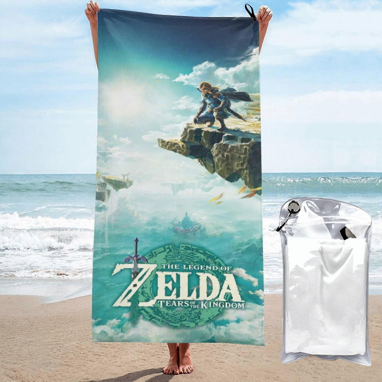 p919Legend Of Zelda Serviette De Plage Absorbant Grande Serviette 3D Cartoon Serviette LXMT3107
