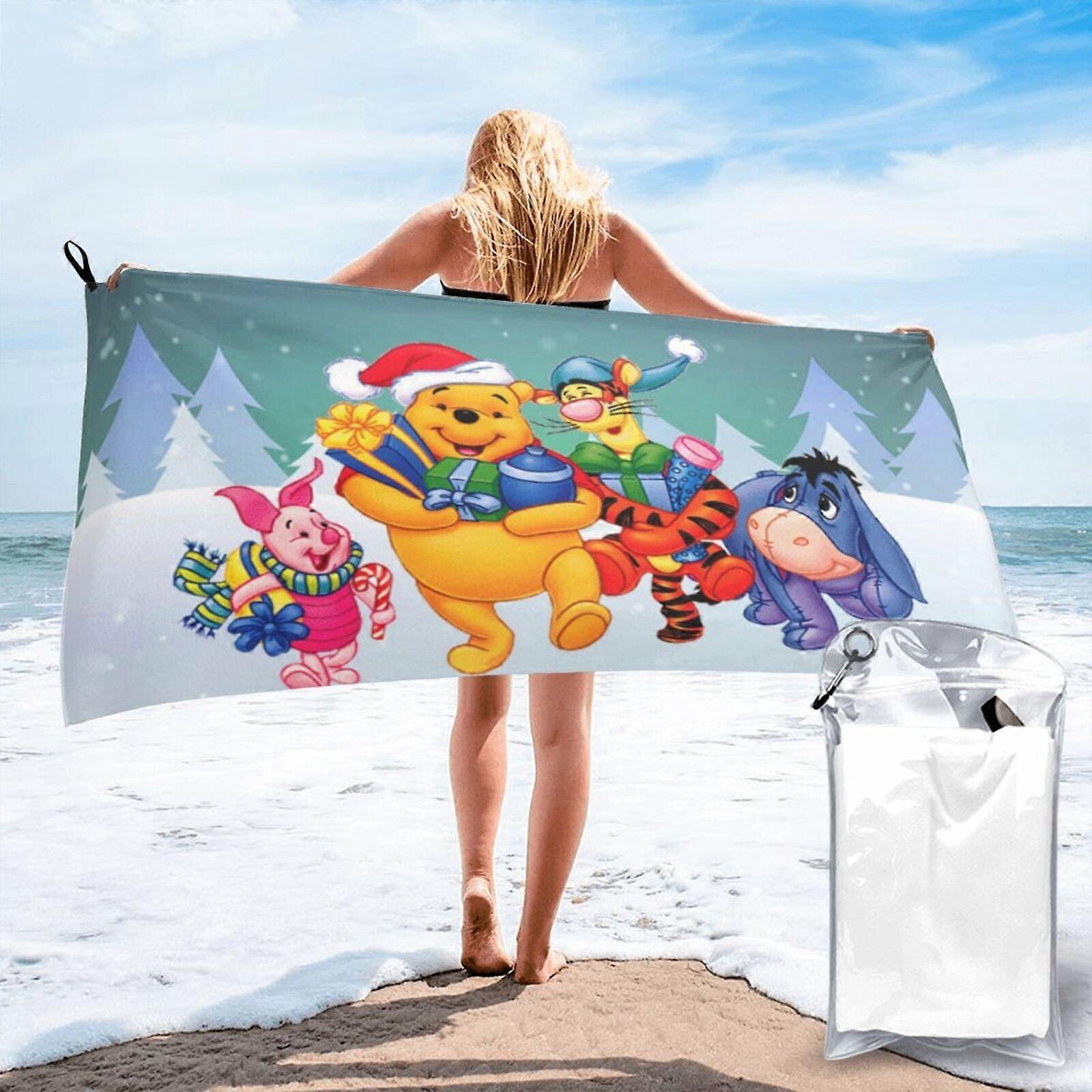 y436ويني ذا بوه ستوكات منشفة الشاطئ كبيرة الحجم خفيفة الوزن سريعة الجفاف خالية من الرمل المناشف الكبيرة hctt436