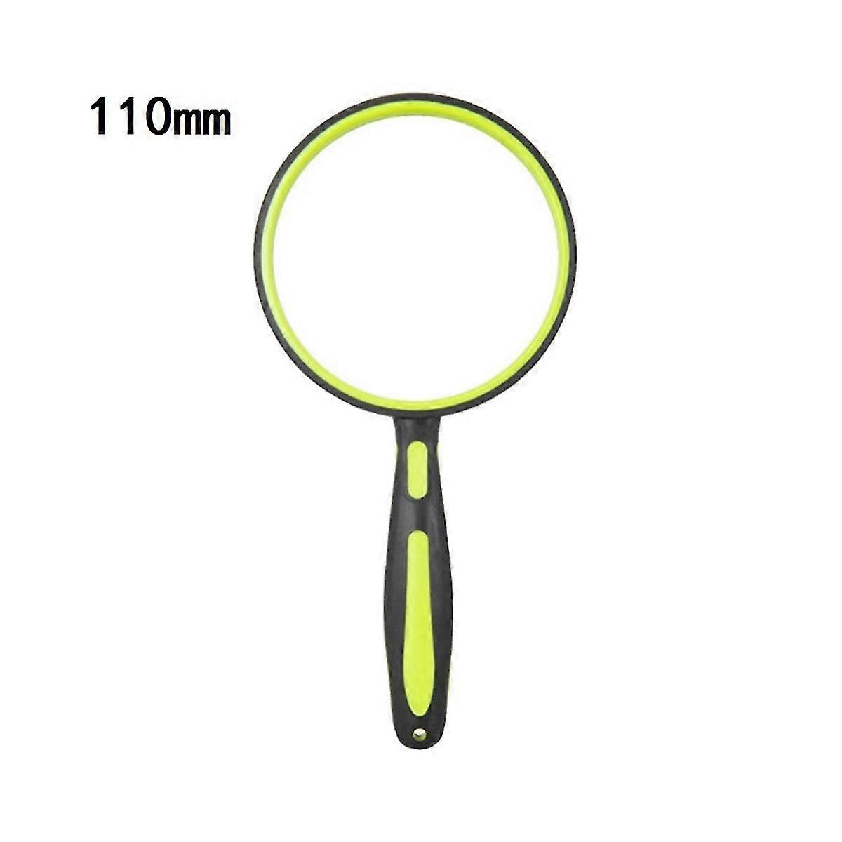 Portable Green Magnifying Glass 110mm Diameter Lens Is Suitable For Reading Books And Newspapers For The Elderly