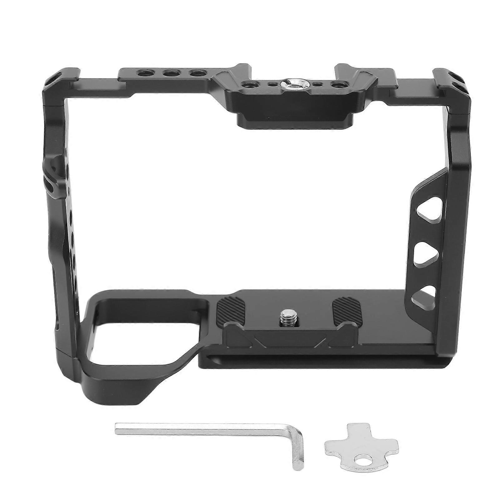 Camera Video Cage for Sony A7M4 A7R3 Aluminum Alloy with Cold Shoe 1/4in 3/8in Interface