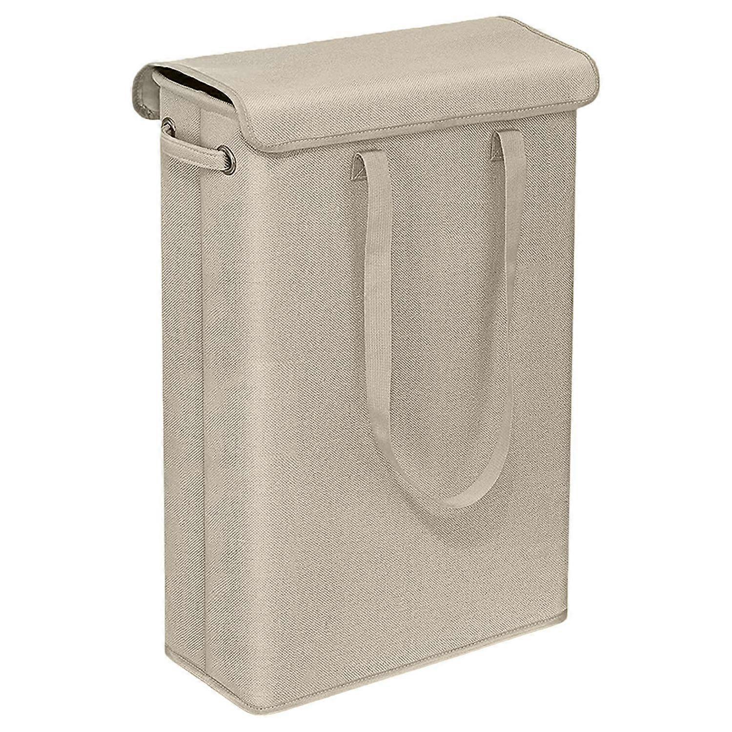 45L Dirty Clothes Basket Space-saving Slim Laundry Hamper Large Capacity Clothes Storage Bin for