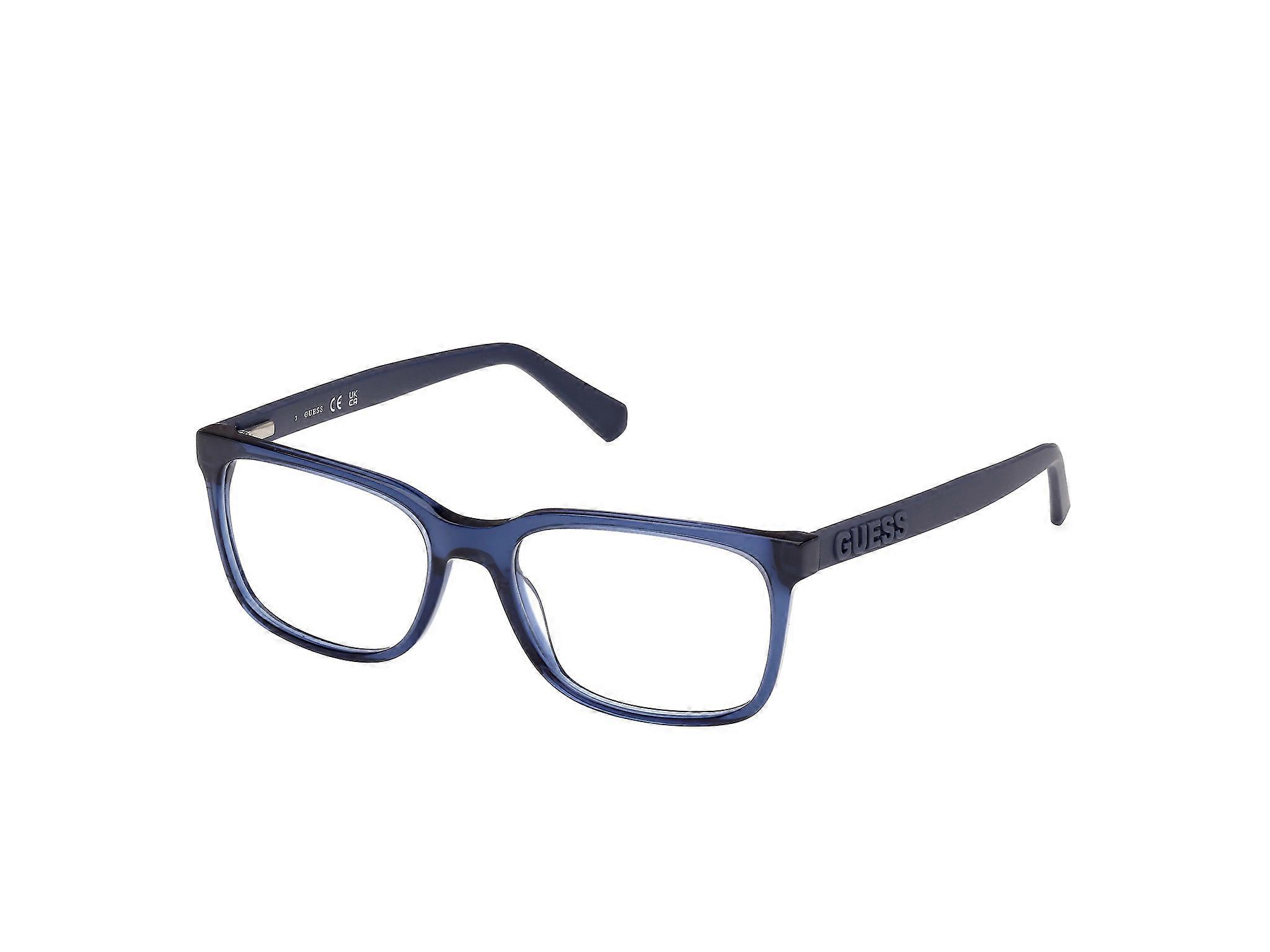 Eyewear Frames Guess GU50187 090 shiny blue 54/17/145 MAN