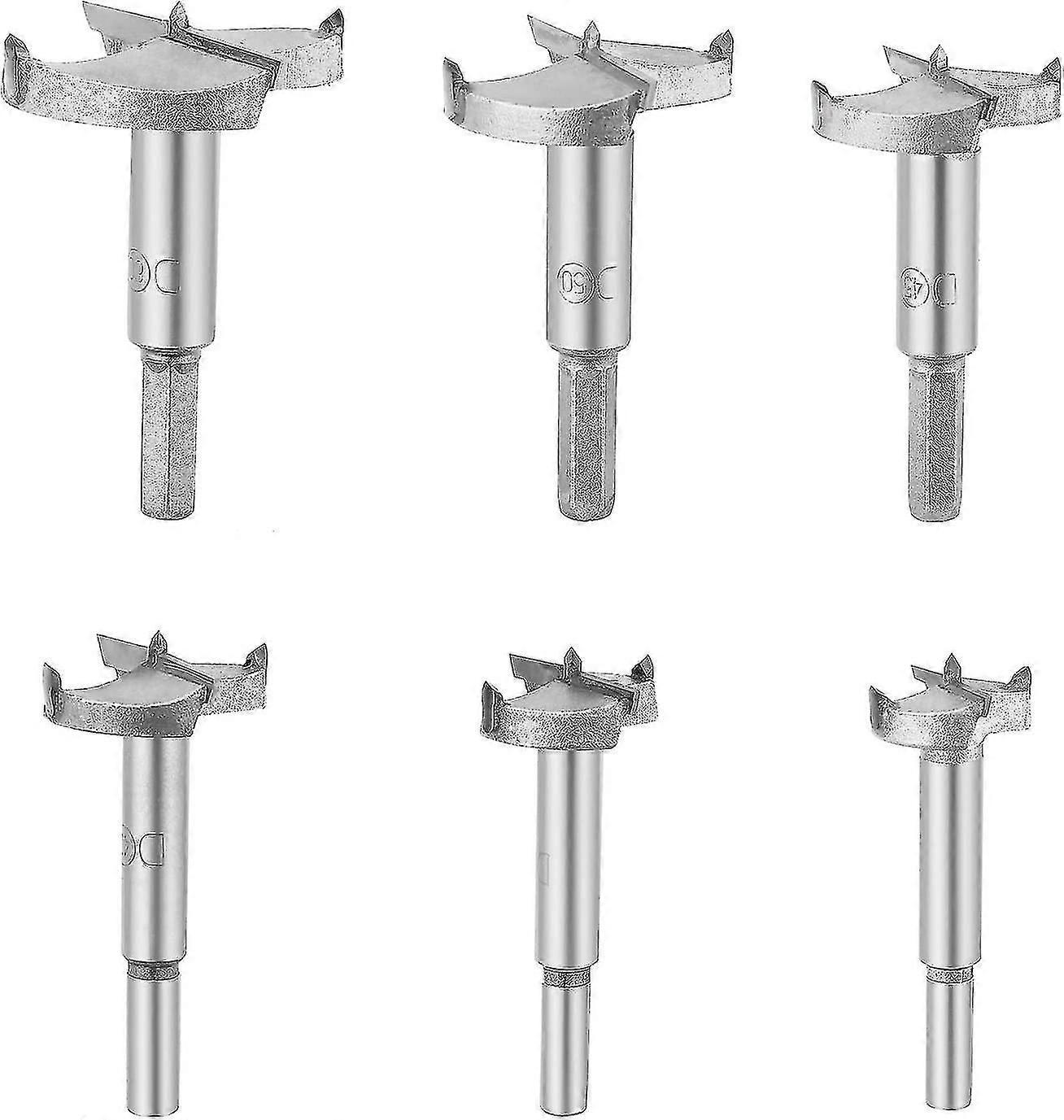 6 قطع الخشب الحفر بتات، كربيد الخشب مطاحن قطر 30/35/40/45/50/60mm