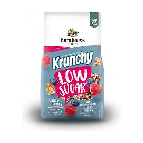 Organic low sugar red berry muesli krunchy 375 g (Blueberries - Raspberry - Oats)