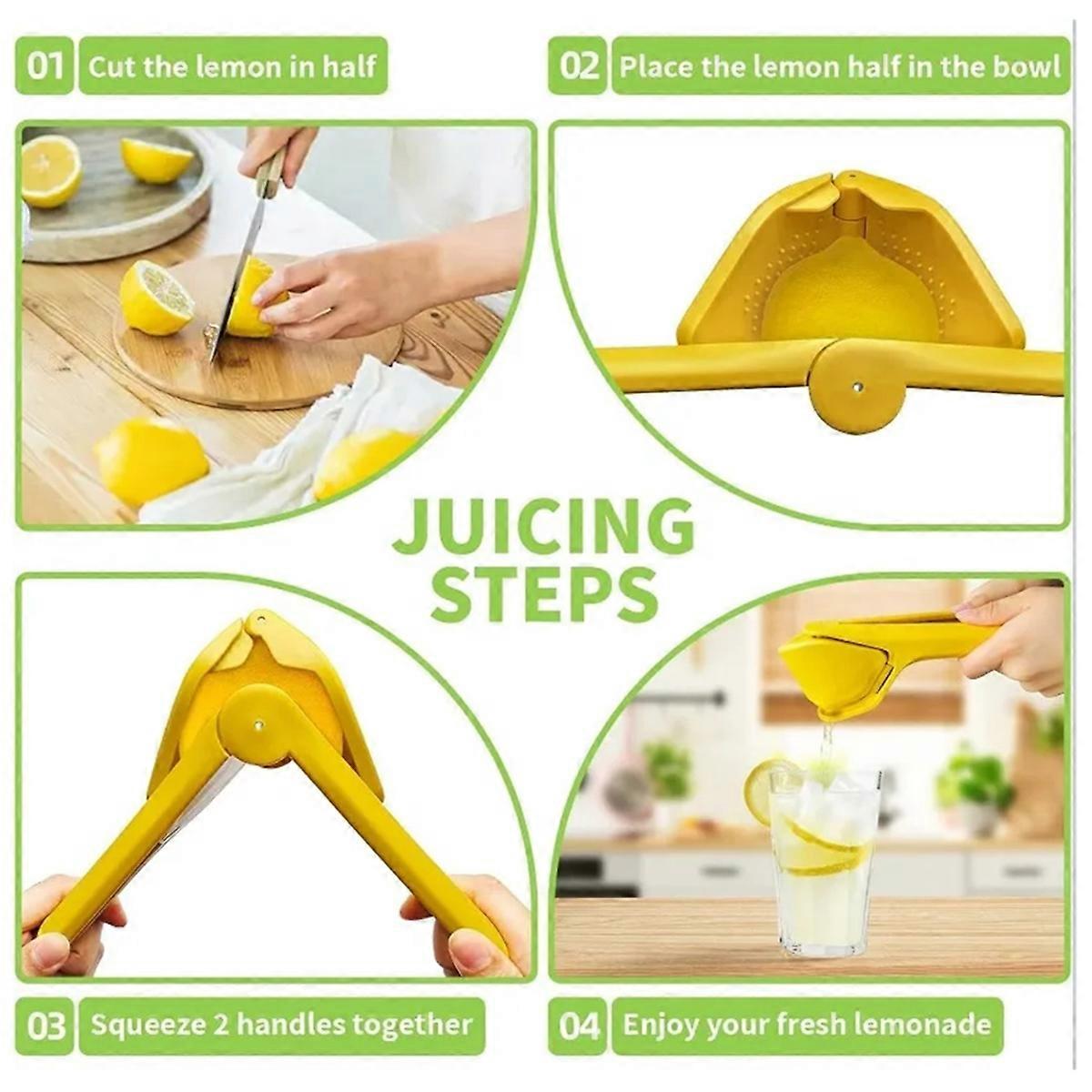 Multifunctional Juicer Manual Fruit Juicer Household Portable Manual Juicer Orange Squeeze Yellow