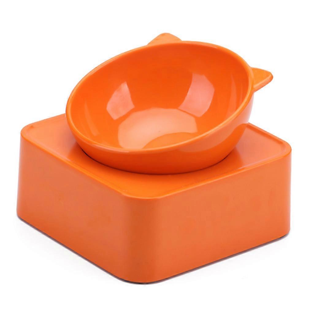 Chien de support surélevé amovible unique pour chat bol 0-30° inclinable libre Non-s orange
