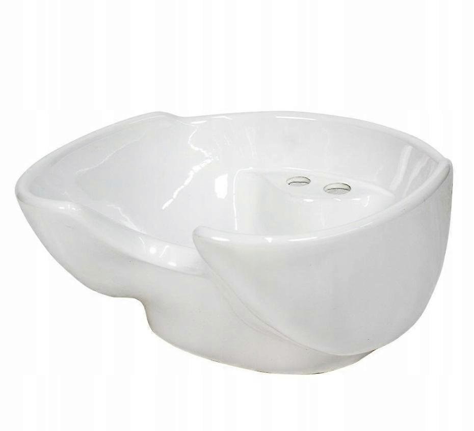 Professionele keramische kom voor kapperswas, wit