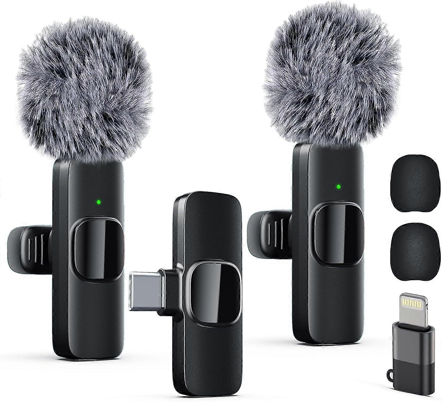 Professional Wireless Lavalier Microphone for iPhone, iPad, Mini Video Recording