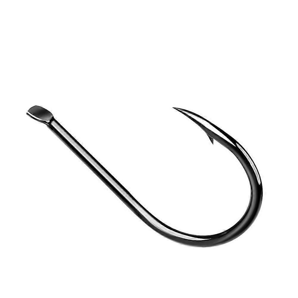 100pcs Flat Fishing Hooks for Carp and Compass Fishing Auxiliary in the Sea and River High Carbon Steel Number of 3 to 15