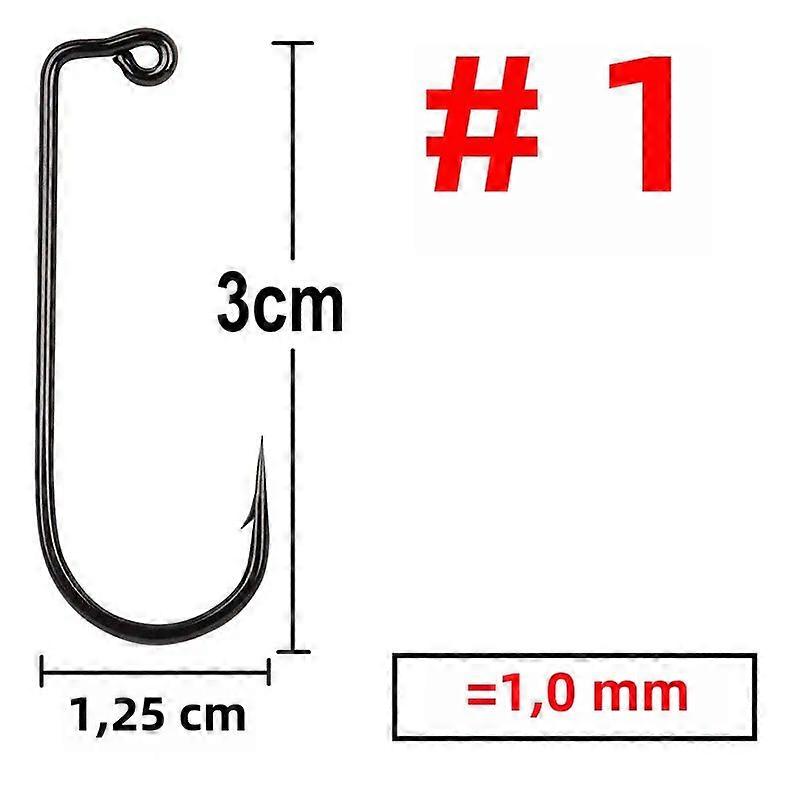 500pcs Strong Fishing Line 90 Degree Size 6 4 2 1 1/0 to 4/0# Aberdeen for Freshwater and Saltwater