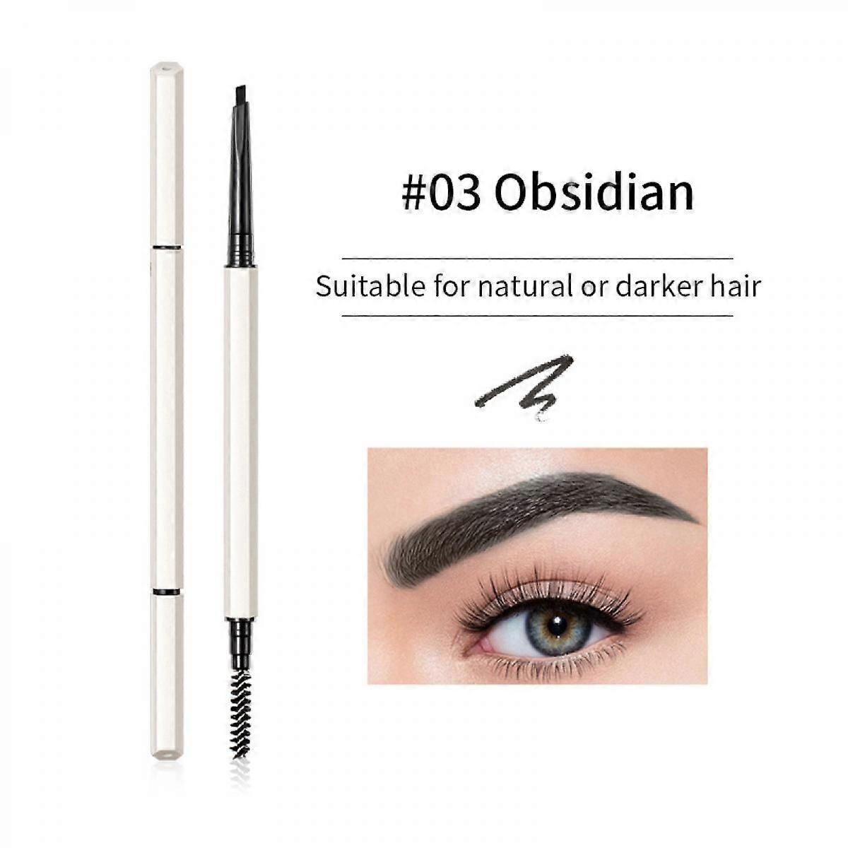 Makeup Brow Stylist Definer Waterproof Eyebrow Pencil, Ultra-Fine Mechanical Pencil, Draws Tiny Brow Hairs and Fills in Sparse