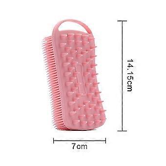 Silicone Shower Brush, 2 In 1 Shower Brush, Soft Silicone Loofah For Sensitive Skin, Scalp Massage Shampoo Brush, Double Sided Body Brush, Great Lathe